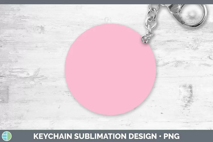 Solid Color - Pink 1 f8b Keychain Sublimation Keyring Design