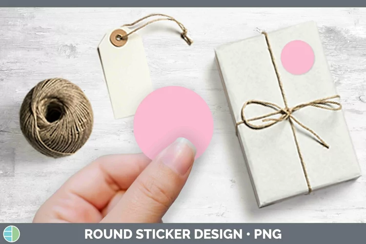 Solid Color - Pink 1 f8b Stickers | Round Labels Designs