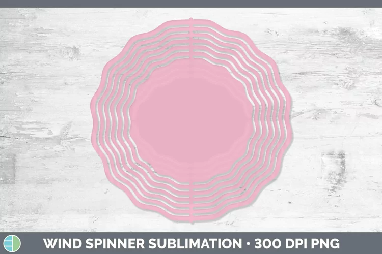 Solid Color - Pink 1 f8b Wind Spinner Sublimation Spinner De