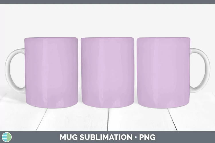 Solid Color - Purple 1 e1b Mug Wrap Sublimation Coffee Cup D
