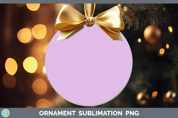 Solid Color - Purple 1 e1b Ornament Sublimation Bauble Desig