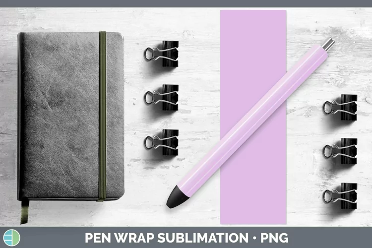 Solid Color - Purple 1 e1b Pen Wrap Sublimation Epoxy Pen De