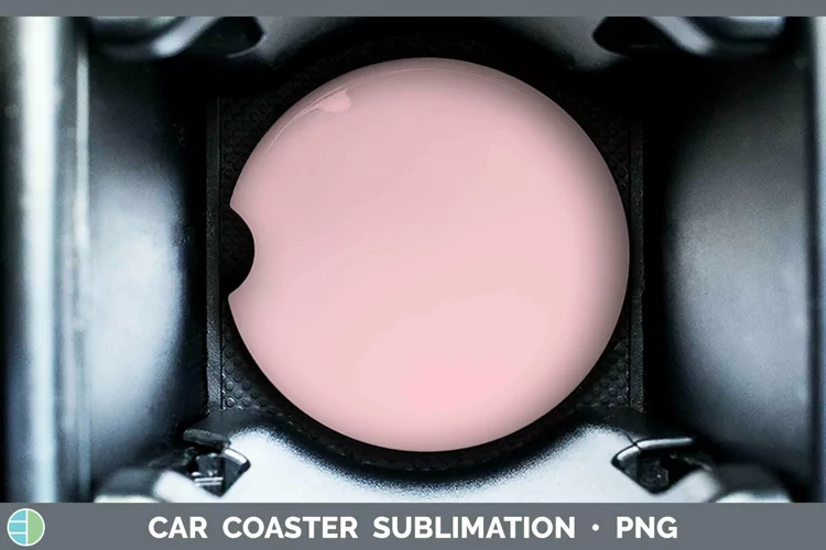 Solid Color - Red 1 ffc Car Coaster Sublimation Coaster Desi