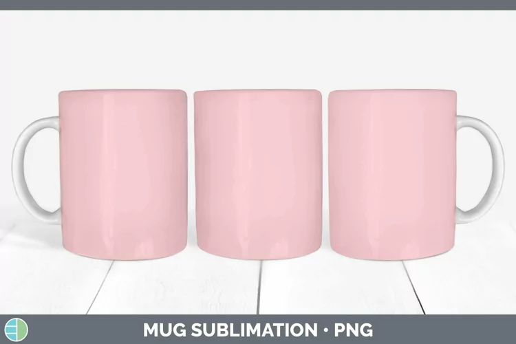 Solid Color - Red 1 ffc Mug Wrap Sublimation Coffee Cup Desi