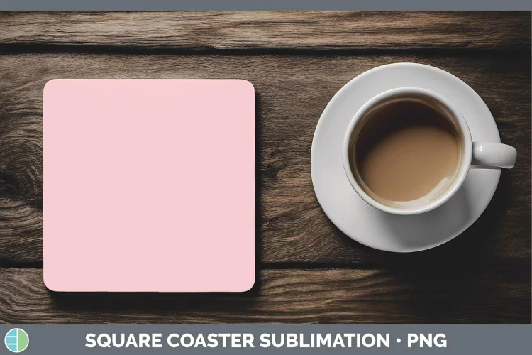 Solid Color - Red 1 ffc Square Coaster Sublimation Coaster D