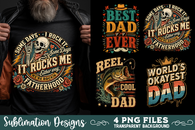 Dad sublimation PNG, Father 4 PNG, Father's day PNG example image 1