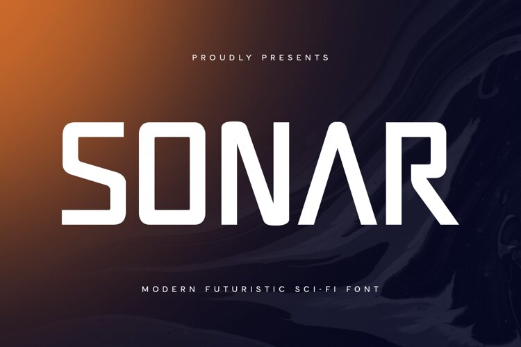 Sonar - Modern Futuristic Sci-fi Font example image 1