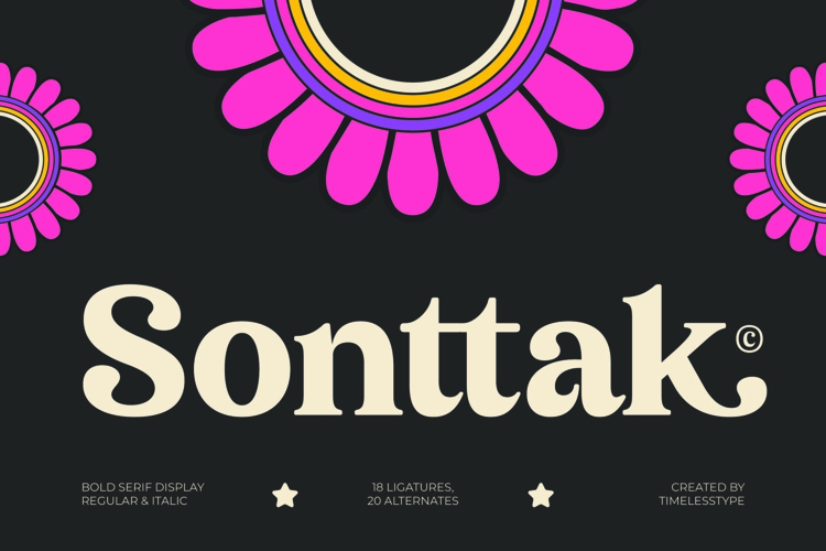 Sonttak - Bold Serif Display Font