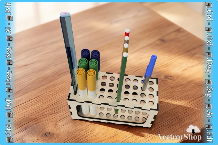 Marker Holder - Decorative Desk Pen Organizer