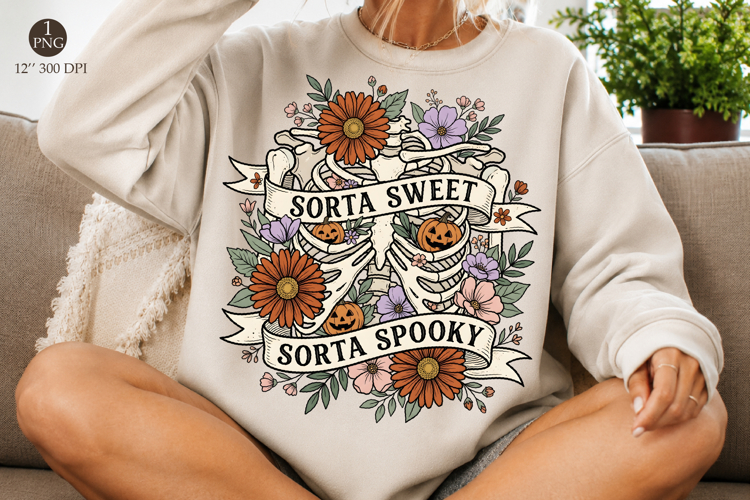 Sorta Sweet Sorta Spooky Png, Halloween Pumpkin Png
