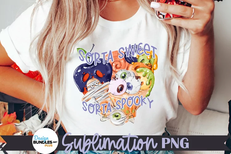 Sorta Sweet Sorta Spooky Sublimation, Halloween Shirt PNG