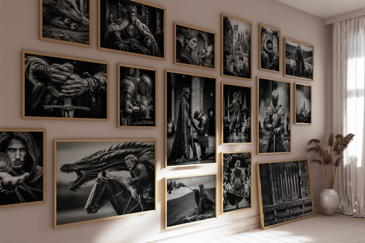 Soul of Medieval Wall Art Set of 100