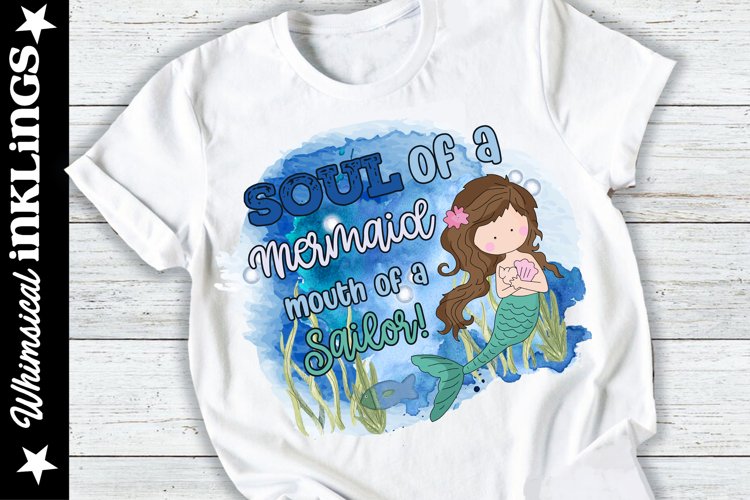 Soul Of A Mermaid-Nautical Sublimation example image 1