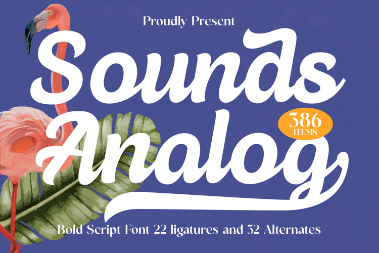 Sounds Analog - Bold Script Font