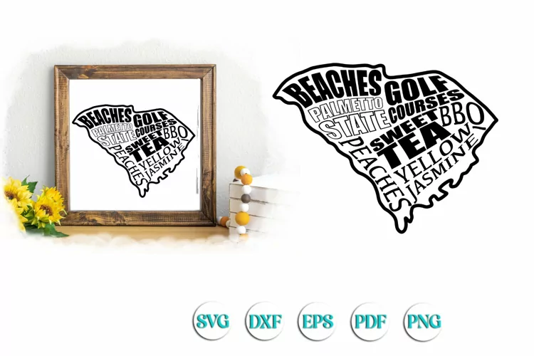 State of South Carolina Subway SVG