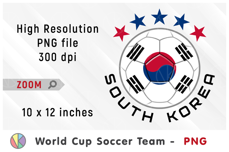 South Korea National Team Soccer Ball. World Cup 2026