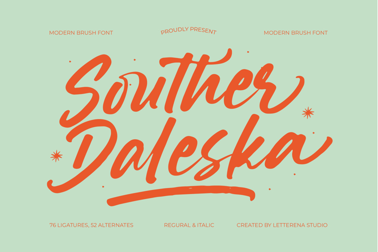 Souther Daleska - Modern Brush Font