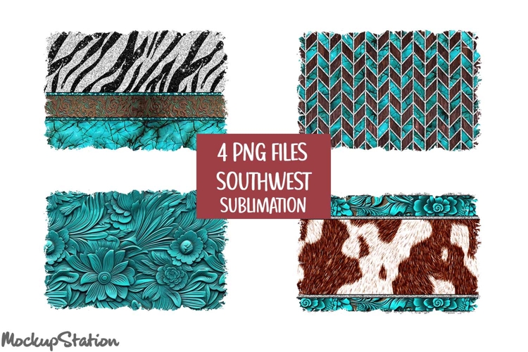 Western Sublimation Background PNG | Southwest Patches