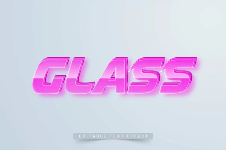 Editable Text Effect for Illustrator. Vector Graphic styles