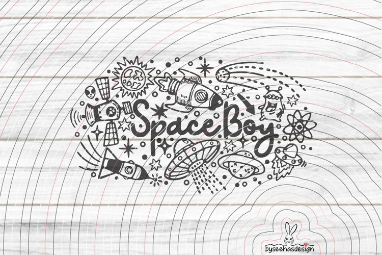 Space Boy cutting file SVG DXF
