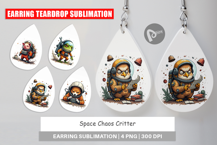 Earring Space Chaos Critter