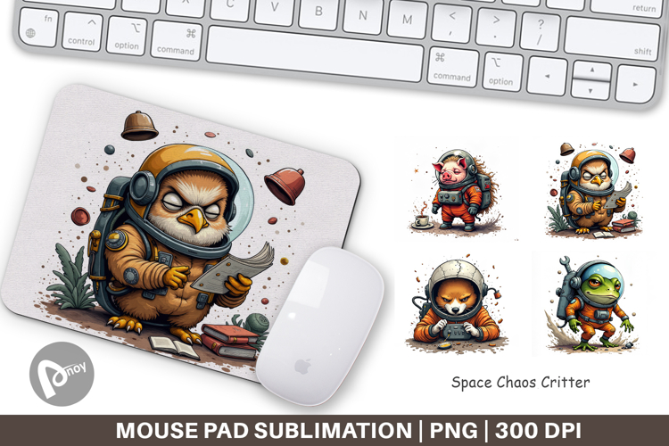 Mouse Pad Space Chaos Critter
