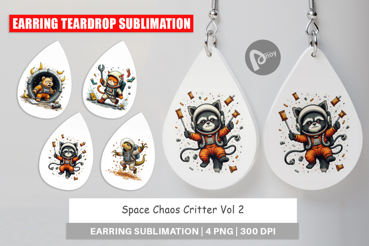 Earring Space Chaos Critter