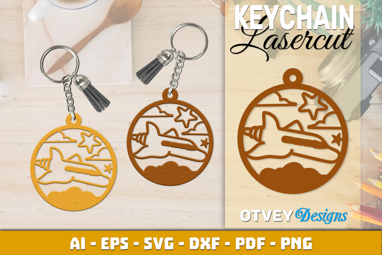 Space Keychain Lasercut | Keychain Design Lasercut