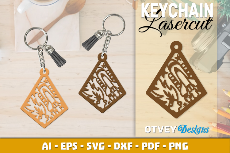 Space Keychain Lasercut | Keychain Design Lasercut