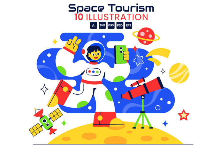 Astronaut Illustration Image 24
