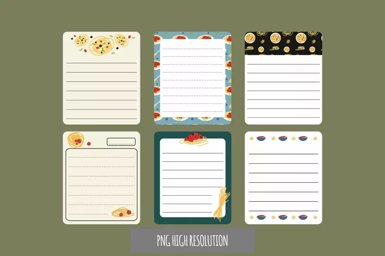 Spaghetti Vintage Shaped Journaling Page