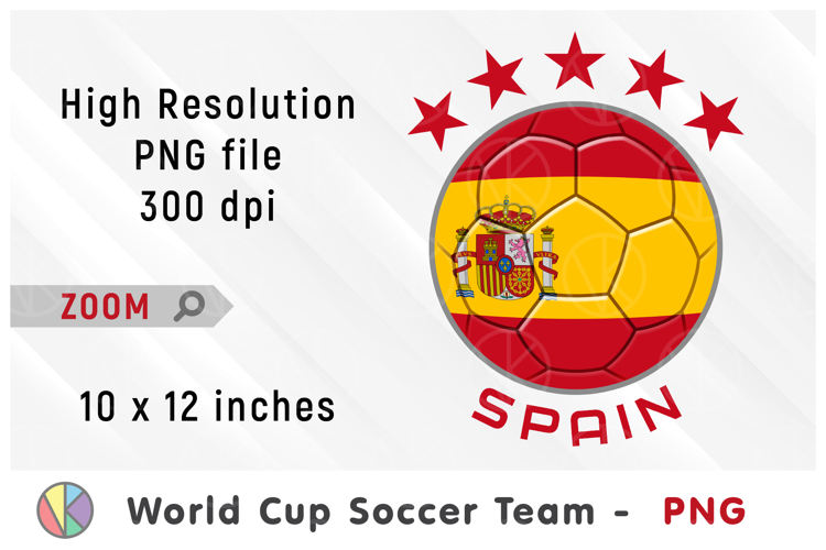 Spain National Team Soccer Ball. World Cup 2026