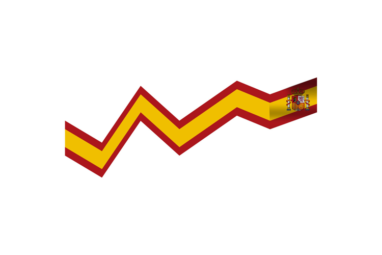 Spain national day of catalonia element wave graphic