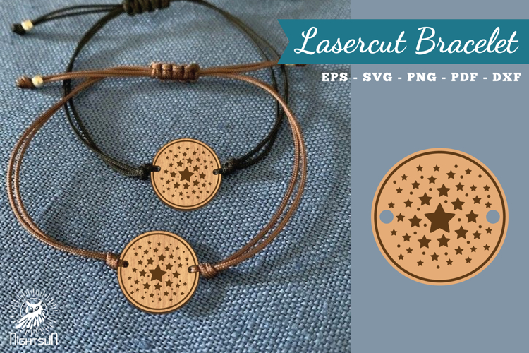 Sparkling Stars Lasercut Bracelet