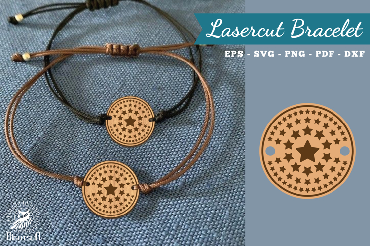 Sparkling Stars Lasercut Bracelet