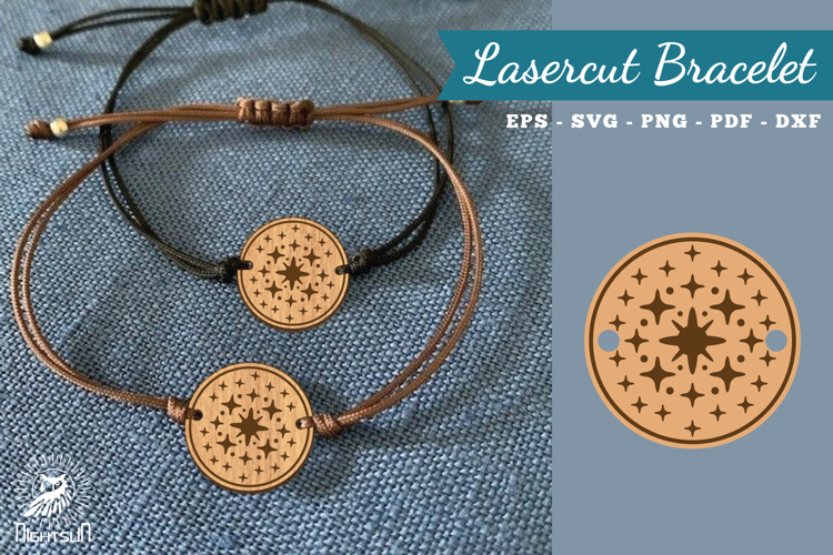 Sparkling Stars Lasercut Bracelet