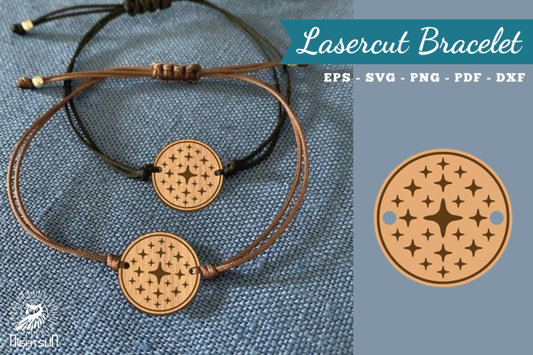 Sparkling Stars Lasercut Bracelet