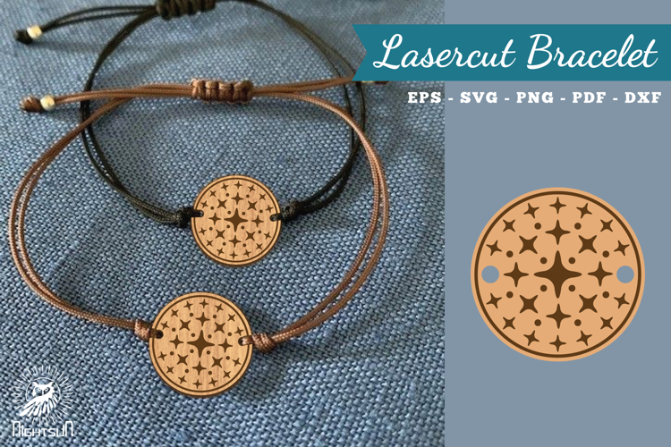 Sparkling Stars Lasercut Bracelet