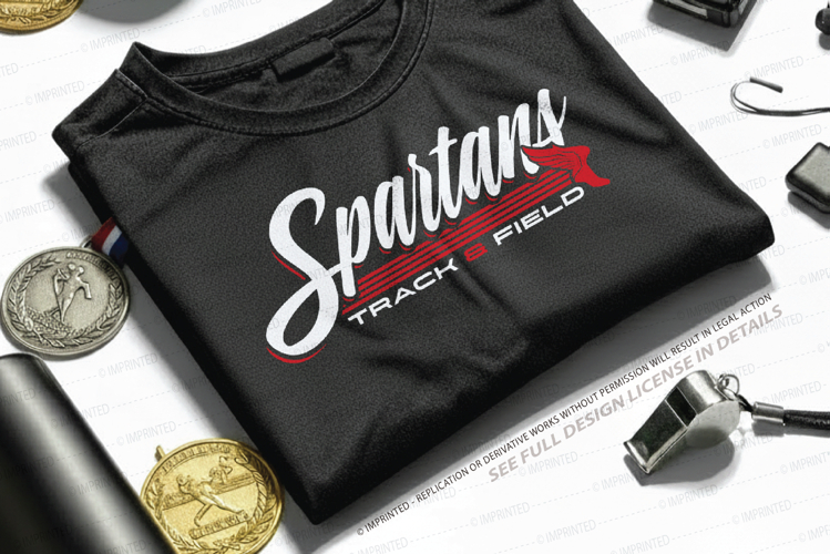 Spartan Track and Field SVG