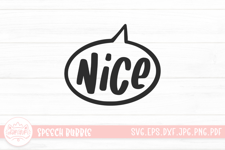 Nice Hand Drawn Letter Speech Bubble SVG