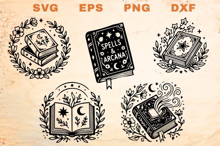 Spell Books SVG example image 1