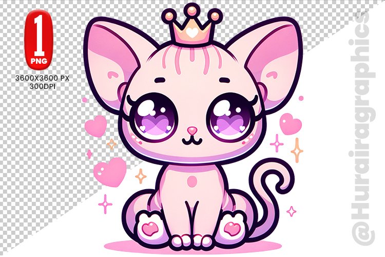 Cute Cat Clipart Image 4