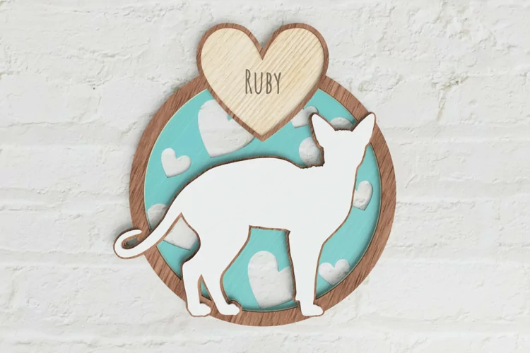 Layered Sphynx Cat Laser Cut File| Cat SVG