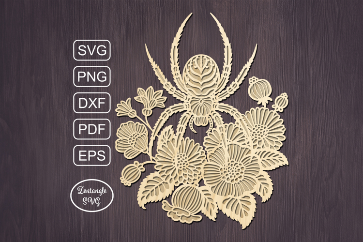 Halloween lasercut svg spider laser cut ornament or keychain