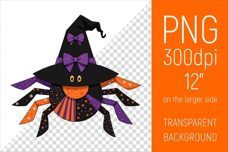 Halloween Spider Clipart | Halloween Party Design example image 1