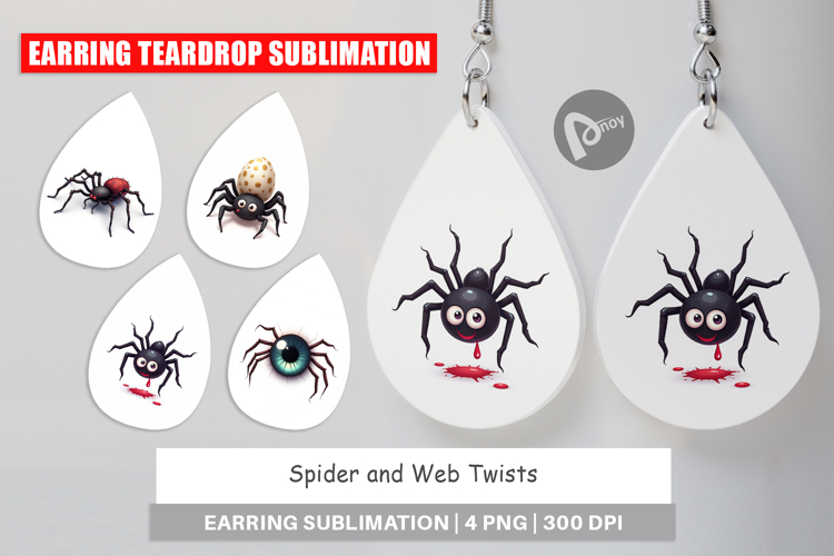 Earring Spider and Web Twists