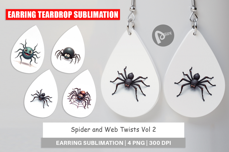 Earring Spider and Web Twists