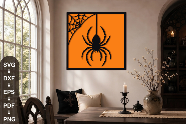 Spider Halloween SVG, Cut File Design
