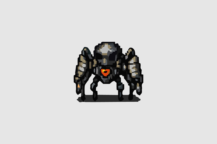Spider Mech Design Vector