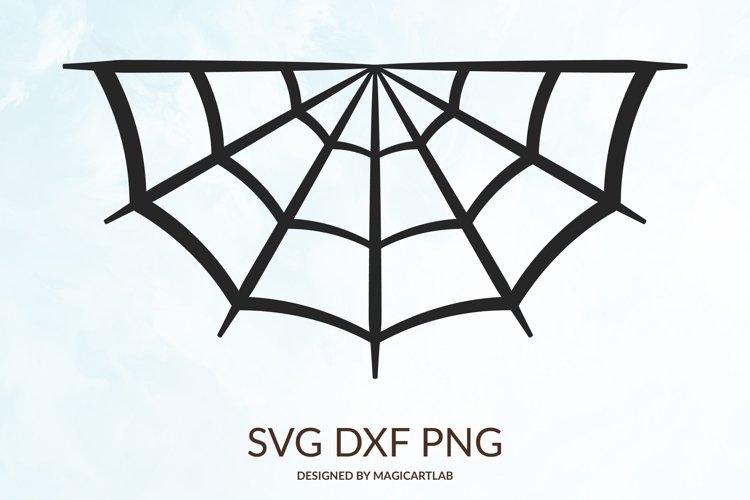 Halloween spider web svg cut file
